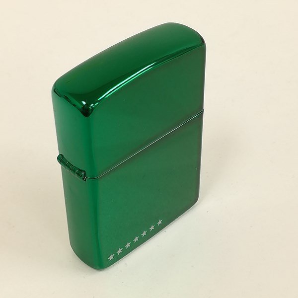 未使用 Zippo 緑色 ライター ケースセブンスター 未使用 Zippo 緑色 ライター ケースセブンスター