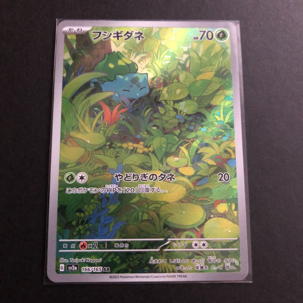 フシギダネ ARアートレア ポケモンカードゲーム 151 sv2a 166／165 AR