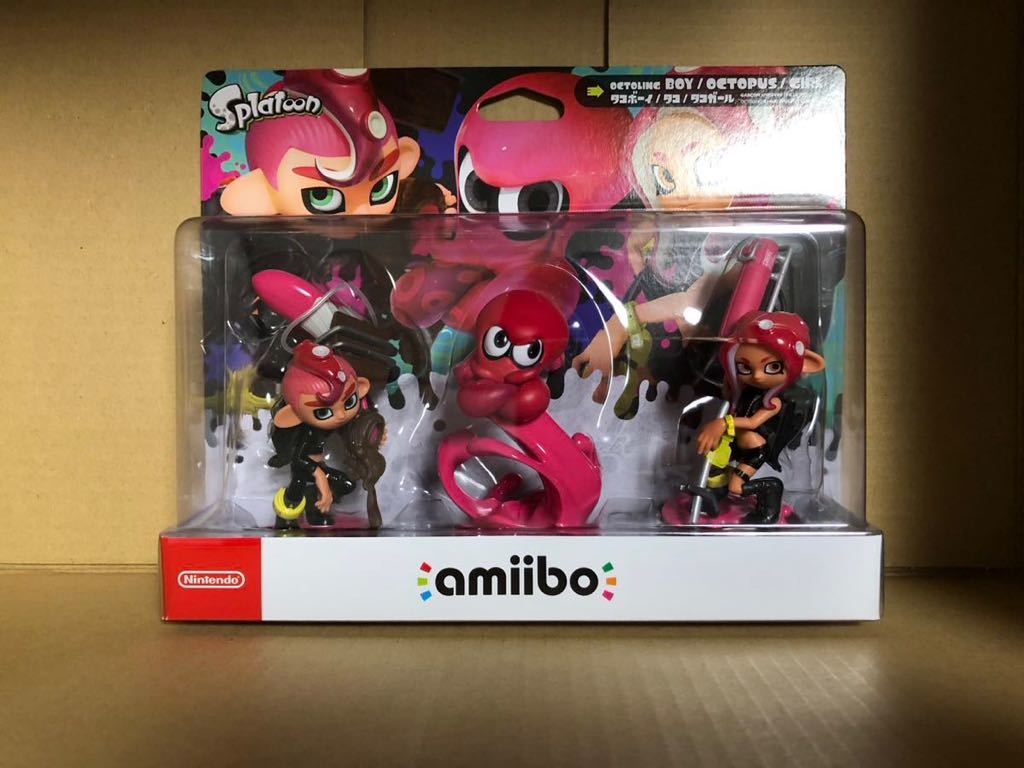 新品未開封 送料無料 amiibo トリプルセット[タコガール/タコ