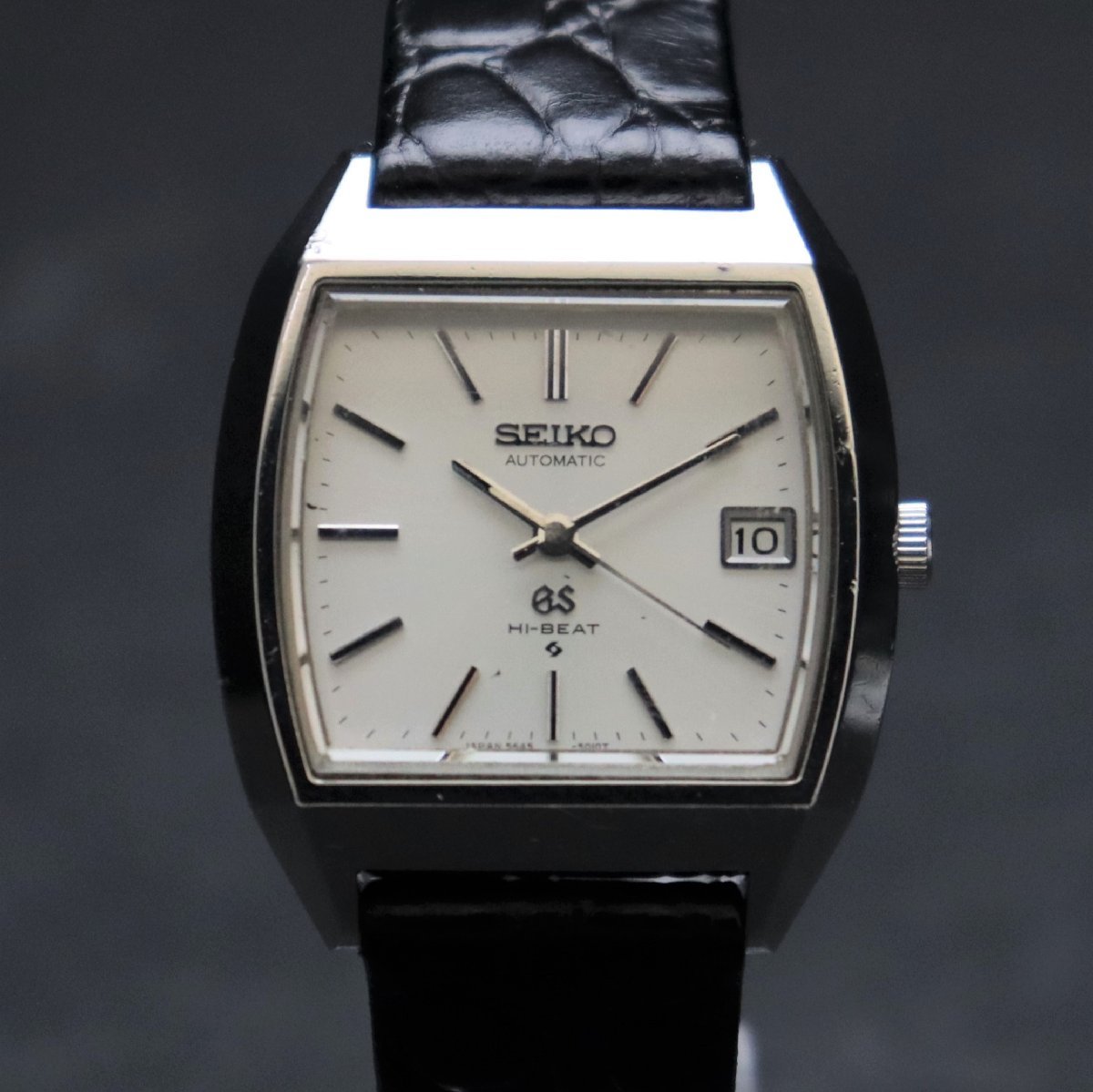 OH済 希少 バレル型ケース SEIKO 56GS HI-BEAT グランドセイコー 