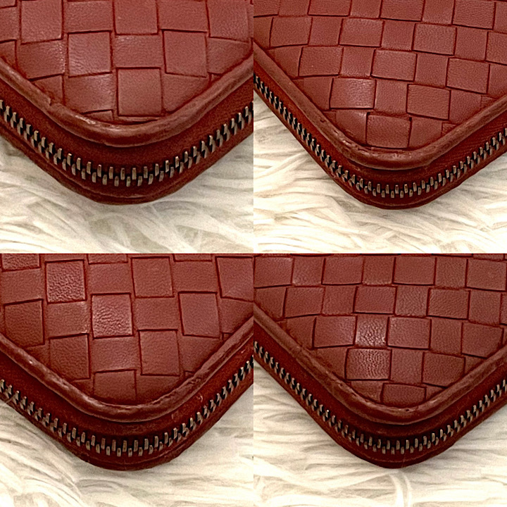 美品☆BOTTEGA VENETA ボッテガヴェネタ イントレチャート ラウンド