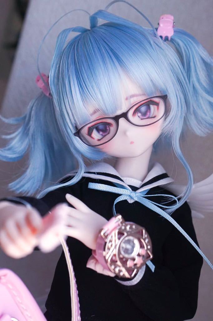 海外ディーラー様製 カスタムヘッド＋アイ DDH-22 SW肌 カスタムヘッド(ソフビ盛り)＋アイ1種+おまけウィッグ