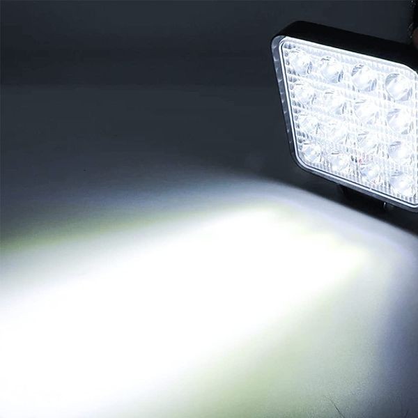 LED ワークライト 作業灯 12V/24V 兼用 48W 6000K ホワイト 防水 デッキライト 投光器 車幅灯 照明 トラック 10個セット 05 48W LED ワークライト 10個セット ライトライフ LED投光器4個WK15