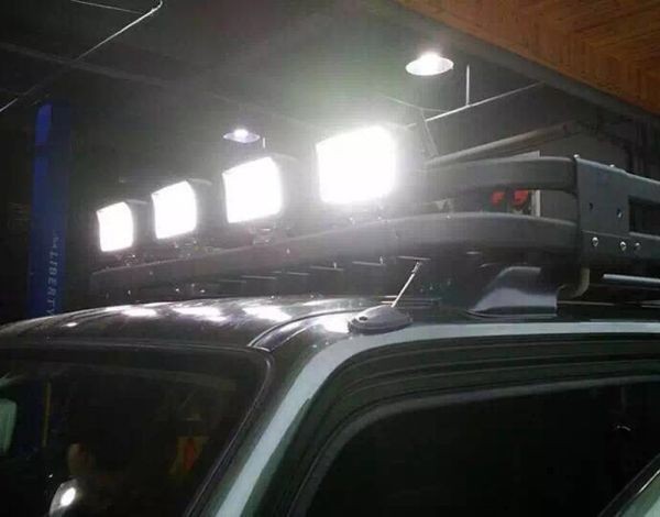 LED ワークライト 作業灯 12V/24V 兼用 48W 6000K ホワイト 防水 デッキライト 投光器 車幅灯 照明 トラック 10個セット 05 48W LED ワークライト 10個セット ライトライフ LED投光器4個WK15