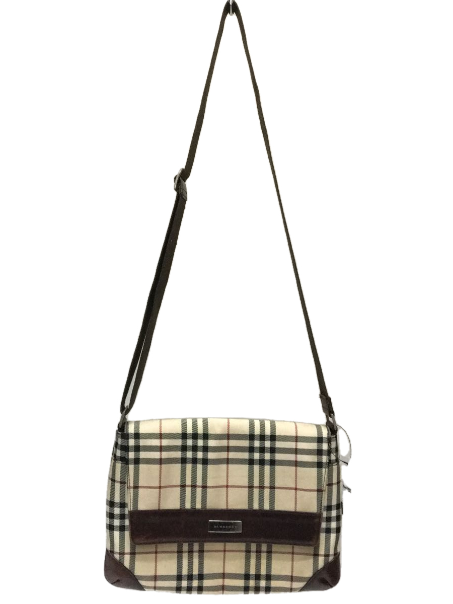 バーバリー ノバチェック ショルダーバッグ BURBERRY ベージュ