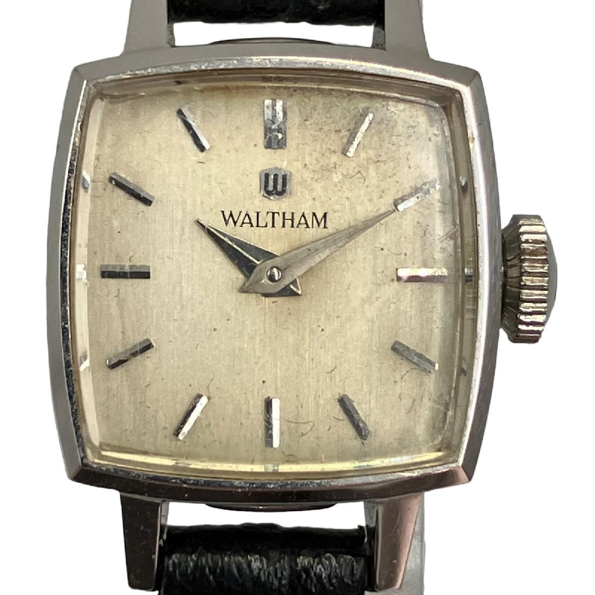 WALTHAM ウォルサム 腕時計 2針 K14WG 手巻き フェイスのみ 不動品 
