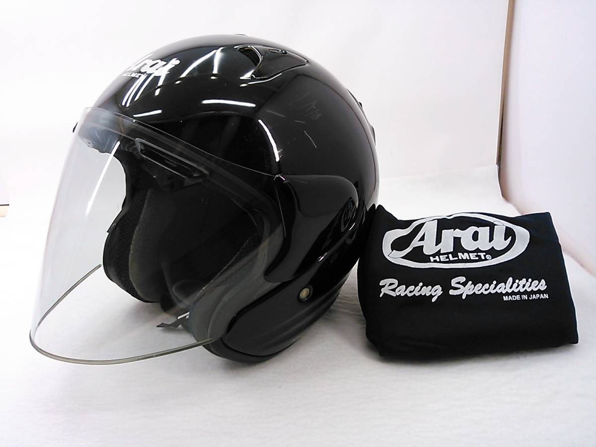 Arai アライ SZ-F SZF BLACK ブラック Sサイズ ジェツトヘルメット