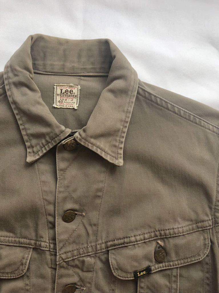 60s Lee WESTERNER 102-J vintage jacket リー ウエスターナー モカブラウン ジャケット アメリカ ビンテージ デニム リーバイス levi's 