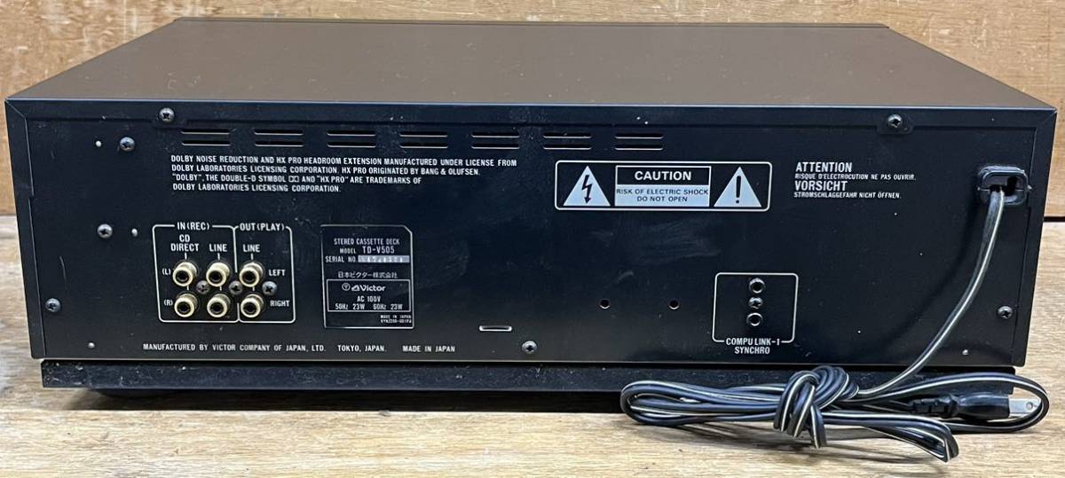 □通電確認済み□Victor□ビクター□TD-V505□カセットデッキ□ Victor