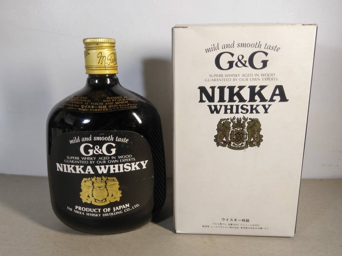 ニッカ ウイスキー G&G 760ml 43% 未開栓 NIKKA 未開栓 G&G 金
