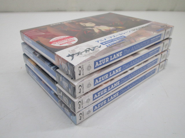 D0713-12Y/ アズールレーン アニメ Blu-ray 初回生産限定版 1-6巻 全巻セット(3-6巻は未開封)