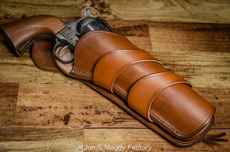 ウエスタン レザーホルスター【SAA(ピースメーカー)】【ハンドメイド