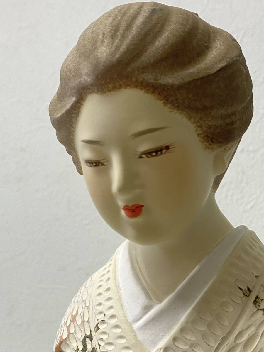 b♪ 美品!! 博多人形 静かな流れ 三宅隆作 日本人形 着物 和人形 置物