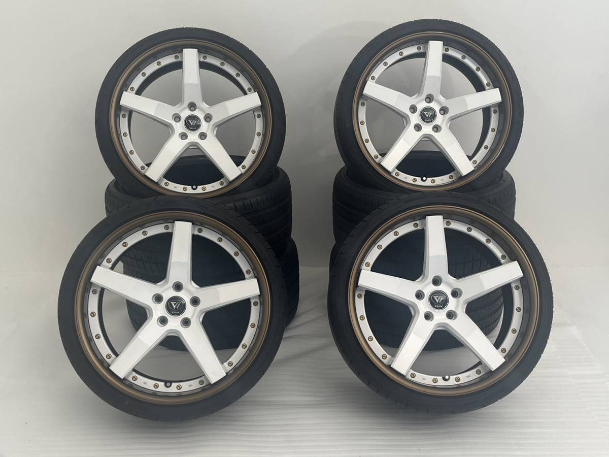 W398VERZ-WHEELS KCV03 20インチ 10J+24 5H-114.3 ディープホワイト 