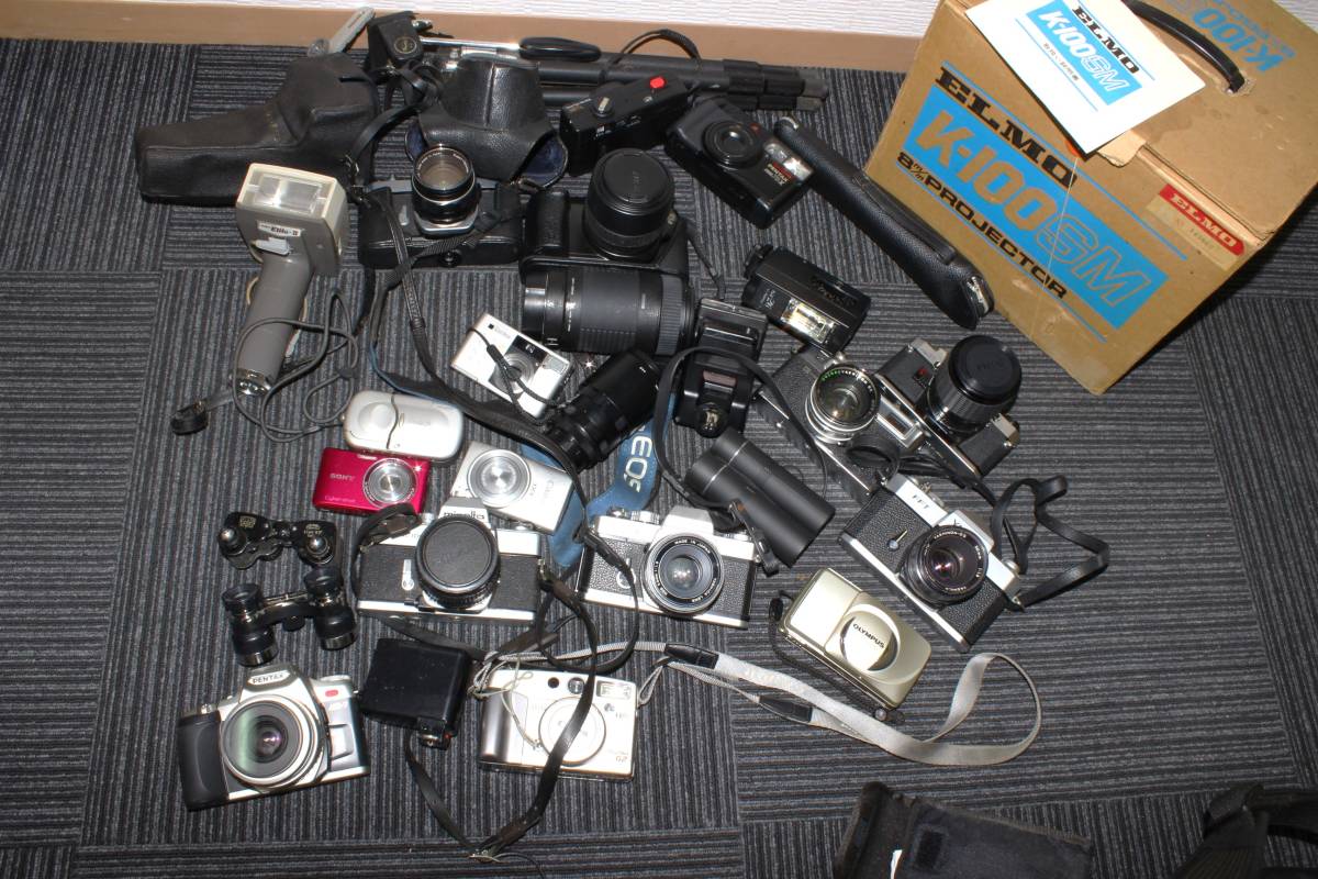 ○【カメラまとめ3】CanonキャノンEOS1000S/FR1/デジカメ/レンズ