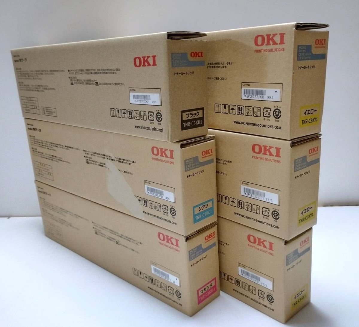 OKI TNR -C3Kk1 1個 KC1 1個 KM1 1個 KY1 3個 計6