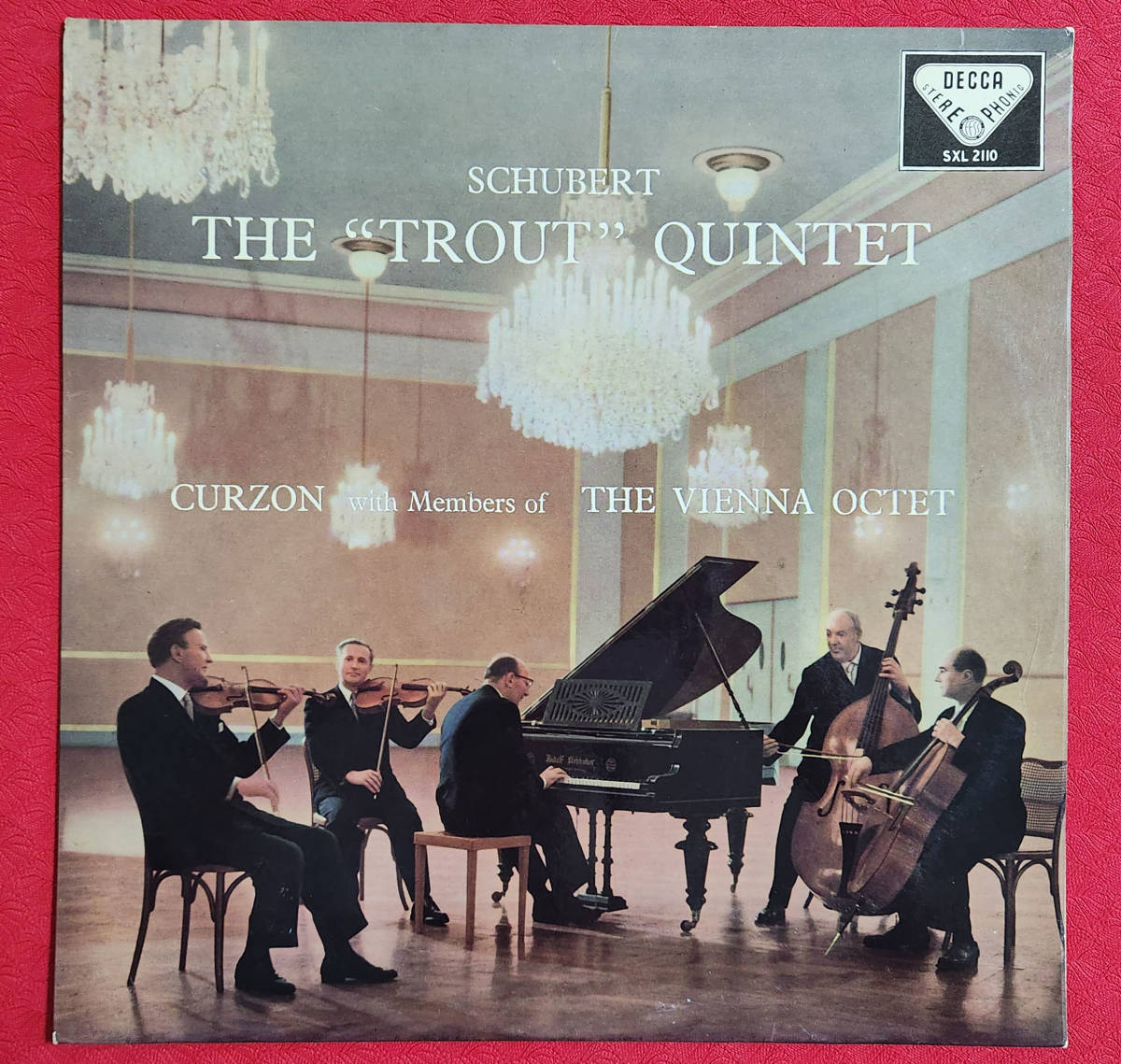 英DECCA SXL 2110 ED1 シューベルト: ピアノ五重奏 The Vienna Octet