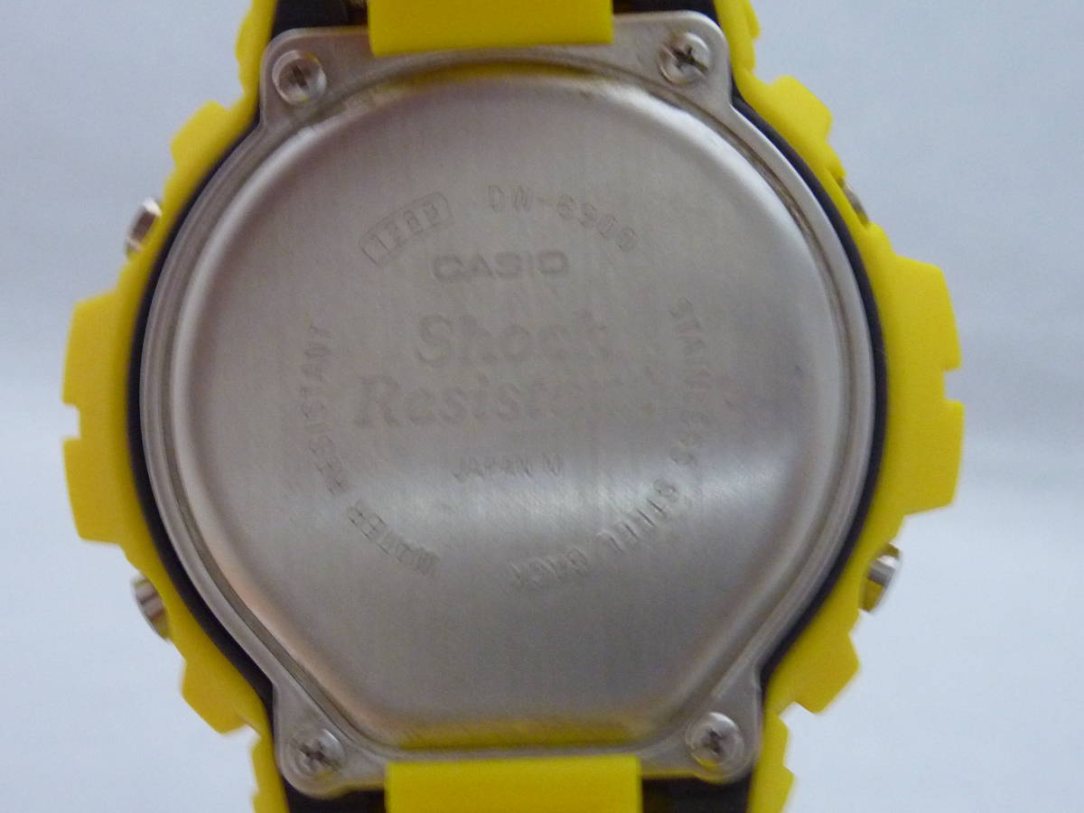 CASIO カシオ G-SHOCK DW-6900 FOX FIRE スラッシャー イエロー 美USED 