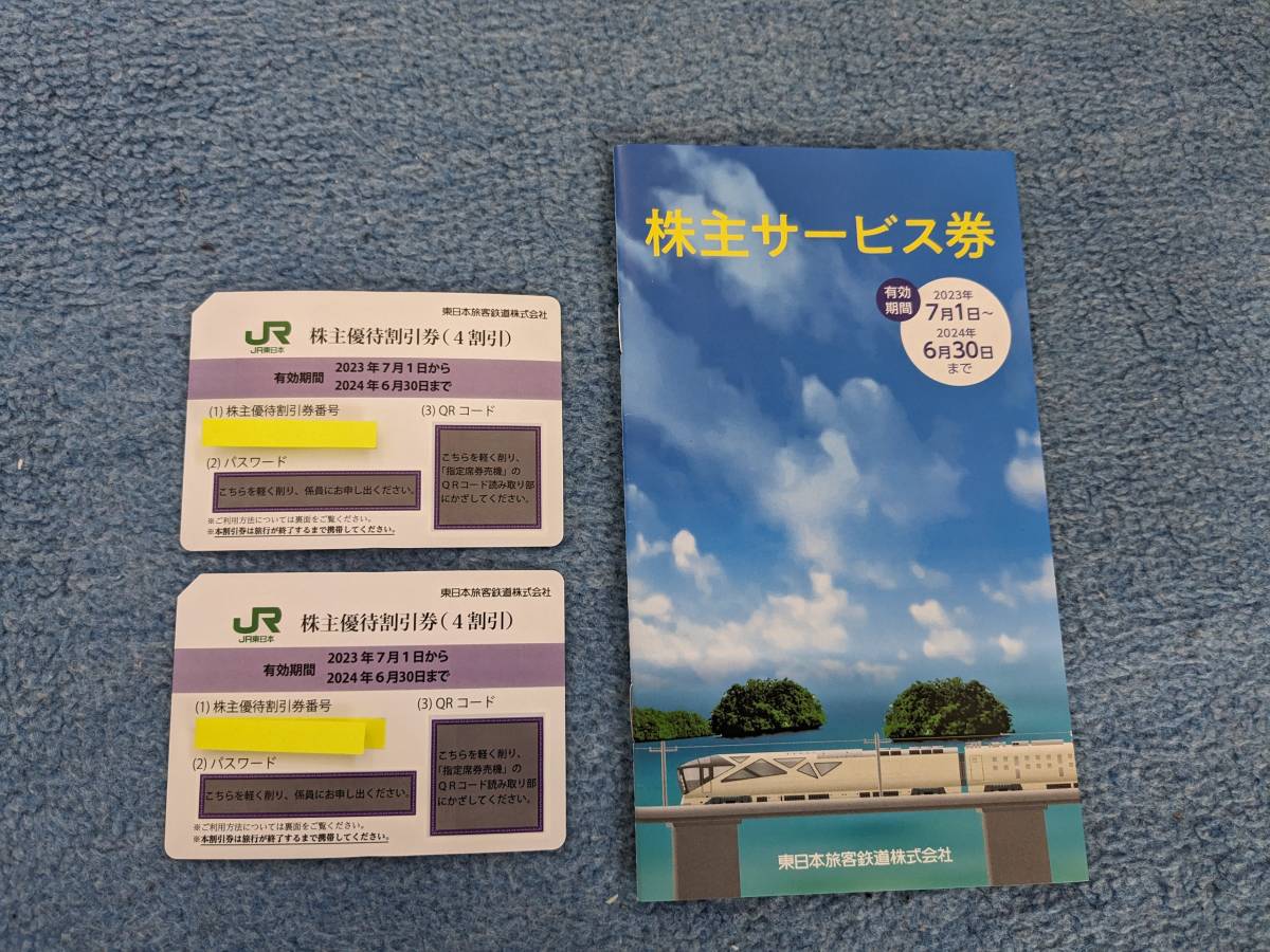 JR東日本 株主優待割引券2枚＋株主サービス券のセット