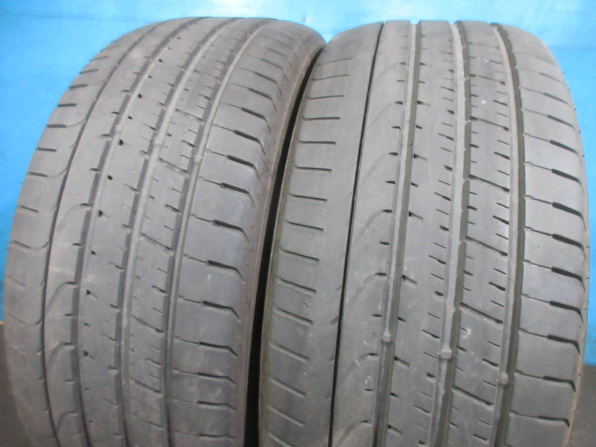 パンク修理跡有※ PIRELLI PZERO 245/40R20 99Y 2本Set №5200D 室内