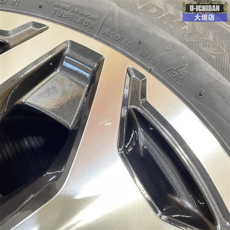 溝あり 良品 スバル SK フォレスター 純正 17インチ 7J +48 5H 114.3 ブリヂストン ブリザック DM-V2 225/60R17 2019年製 4本 002