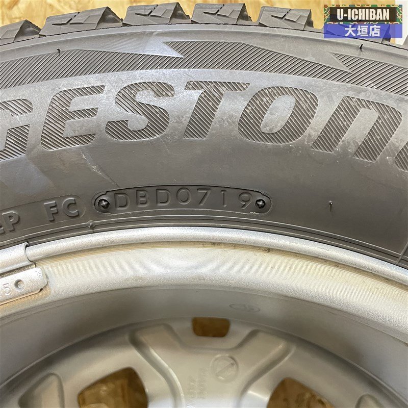 溝あり 良品 スバル SK フォレスター 純正 17インチ 7J +48 5H 114.3 ブリヂストン ブリザック DM-V2 225/60R17 2019年製 4本 002