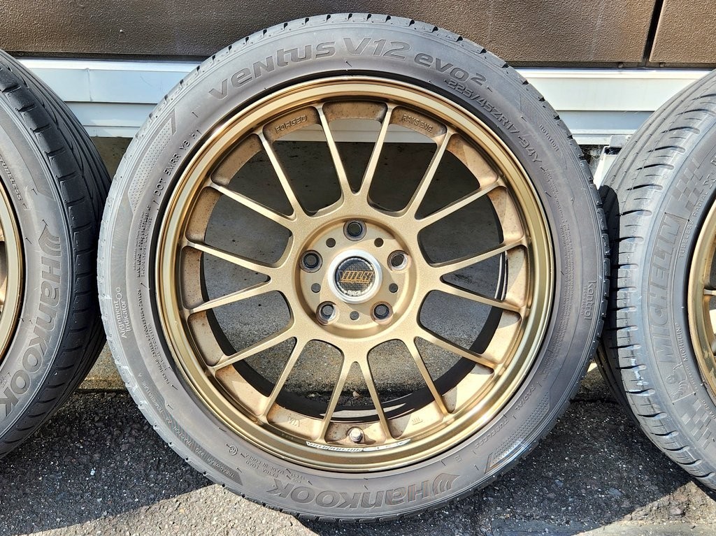 RAYS VOLKRACING SE37K ブロンズ 17×7.5J+40＆48 5H-114.3 225/45