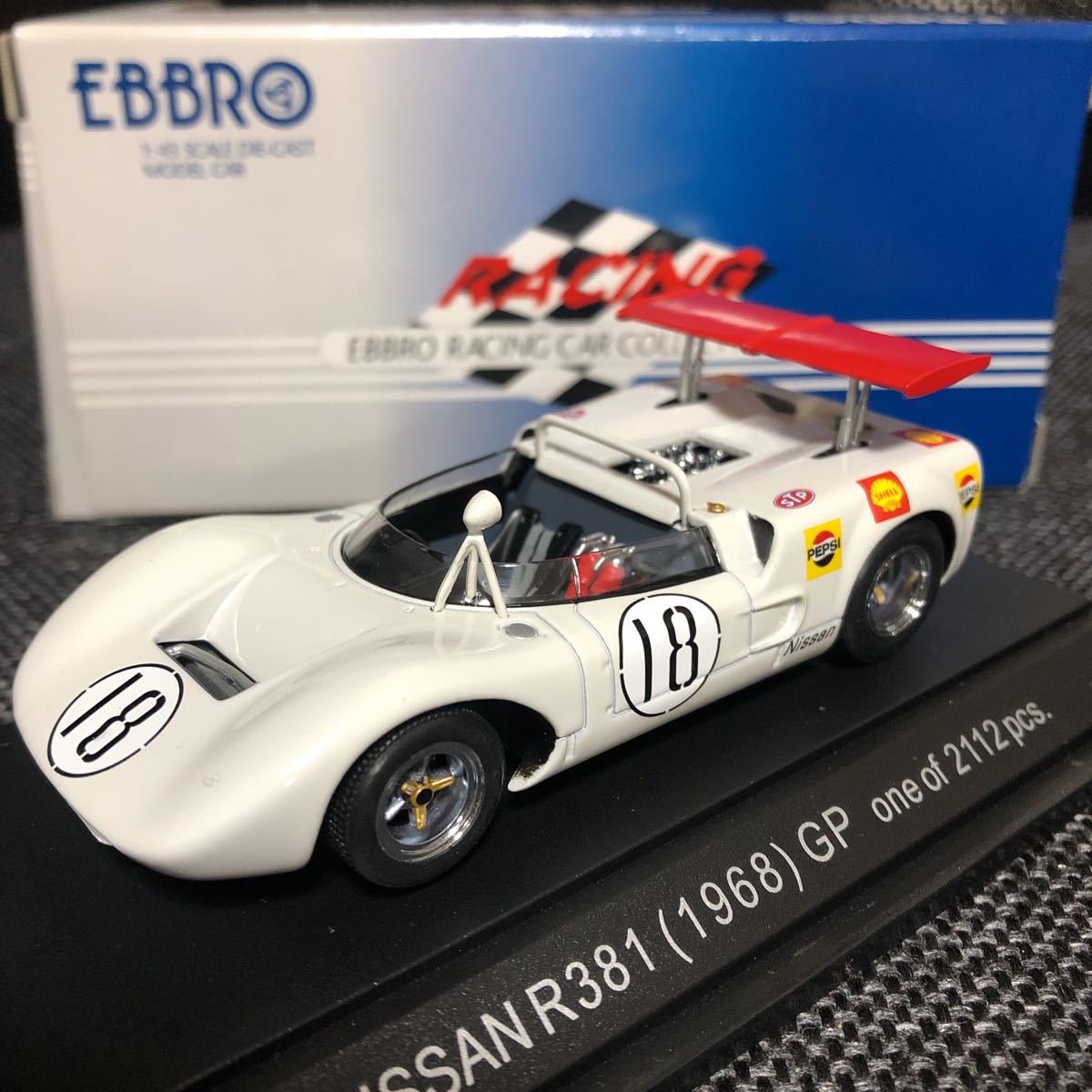 エブロ 1/43 NISSAN R381 1968 GP ニッサン R381 '68 #18 1⁄43 R381 エブロ