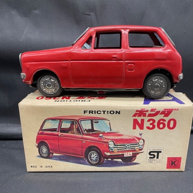 ブリキ玩具】 光球商会 ホンダ N360 レッド フリクション 箱付き K