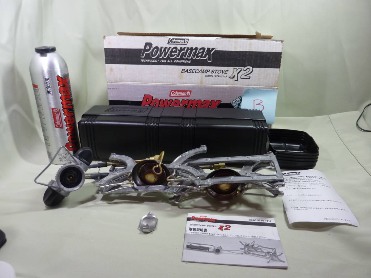 COLEMAN 　コールマン　エクストリュームストーブ　Ｘ2　9730-701Ｊ（B）＋ガスカートリッジ　1本　重要事項の説明を必読の上入札願います