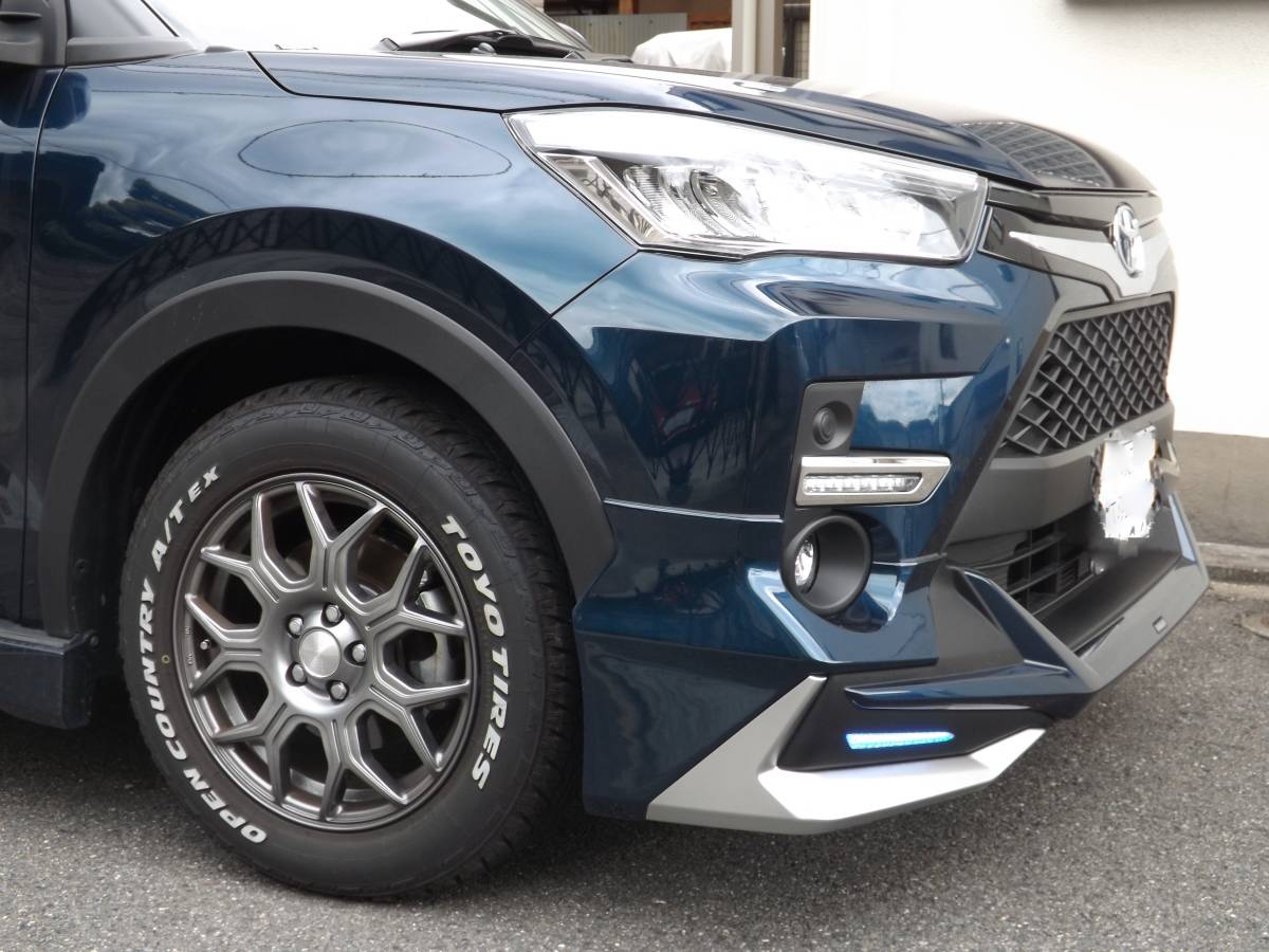 ライズハイブリッド用タイヤ・ホイール４本セット　TOYO オープンカントリー（ホワイトレター）A/T EX・ヒューマンライン HS-10M