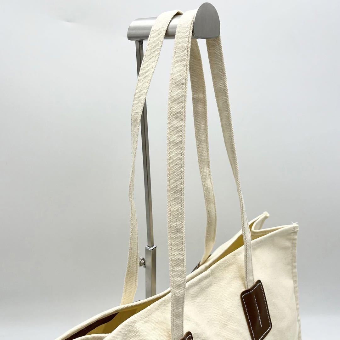 1円【未使用級】BALLY バリー トートバッグ ハンド キャンバス×レザー  