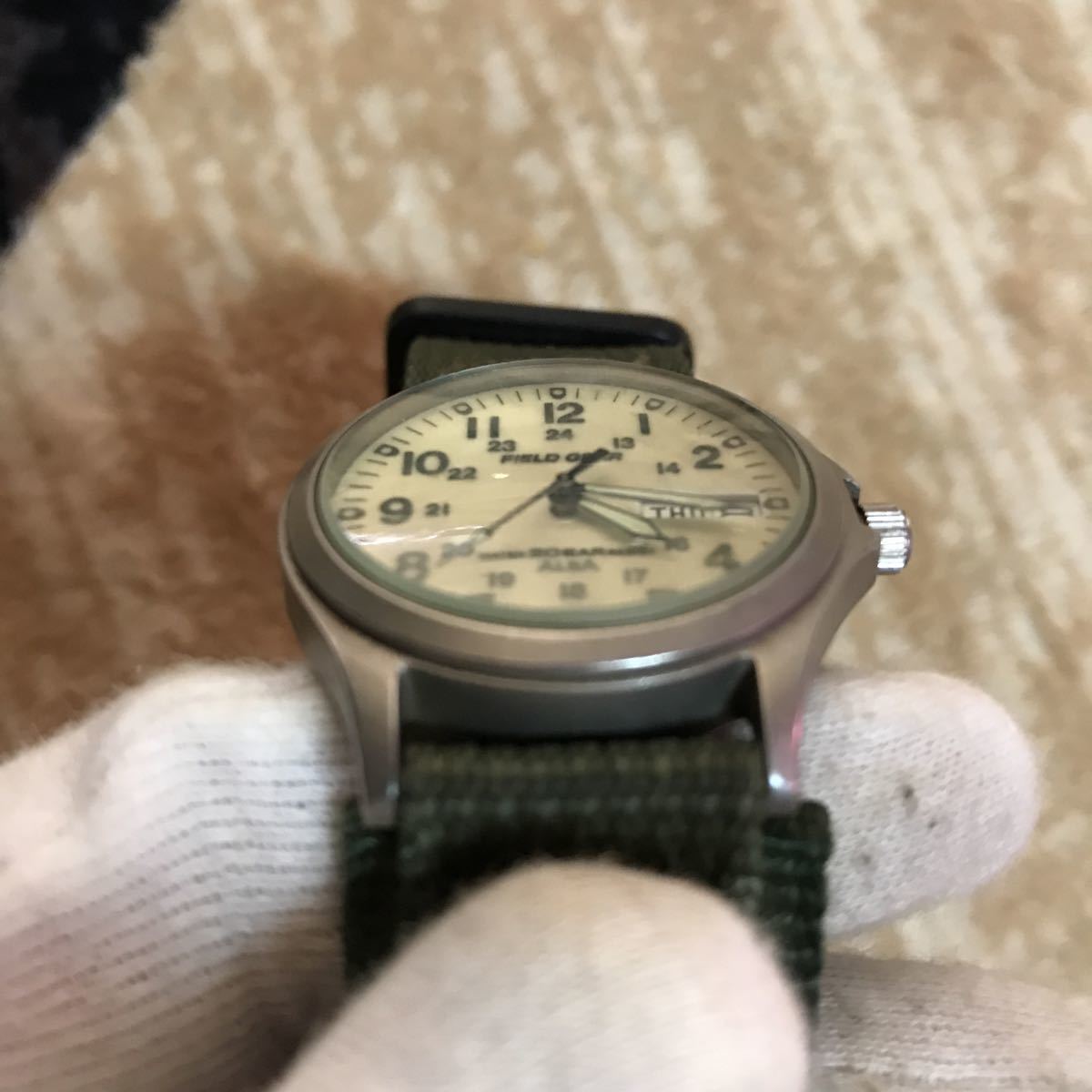 SEIKO 稼働品 セイコー ALBA アルバ FIELD GEAR V743-8000メンズ
