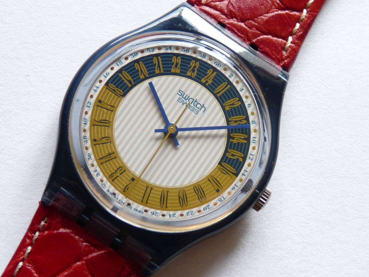 未使用電池交換済 稼働中 希少24時間時計 スウォッチ Swatch 1994年