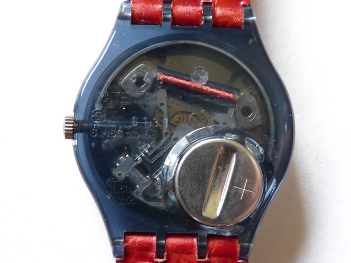 電池交換済 稼働中 スウォッチ Swatch 1994年 初代アクアクロノ 緑/橙 