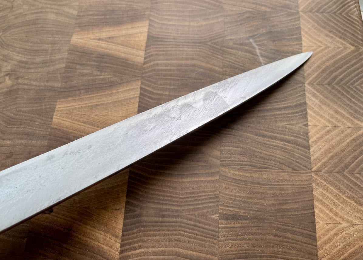 堺 源泉正 純日本鋼 本焼 柳刃 尺 300mm 包丁 刺身包丁 和包丁 白紙 刃