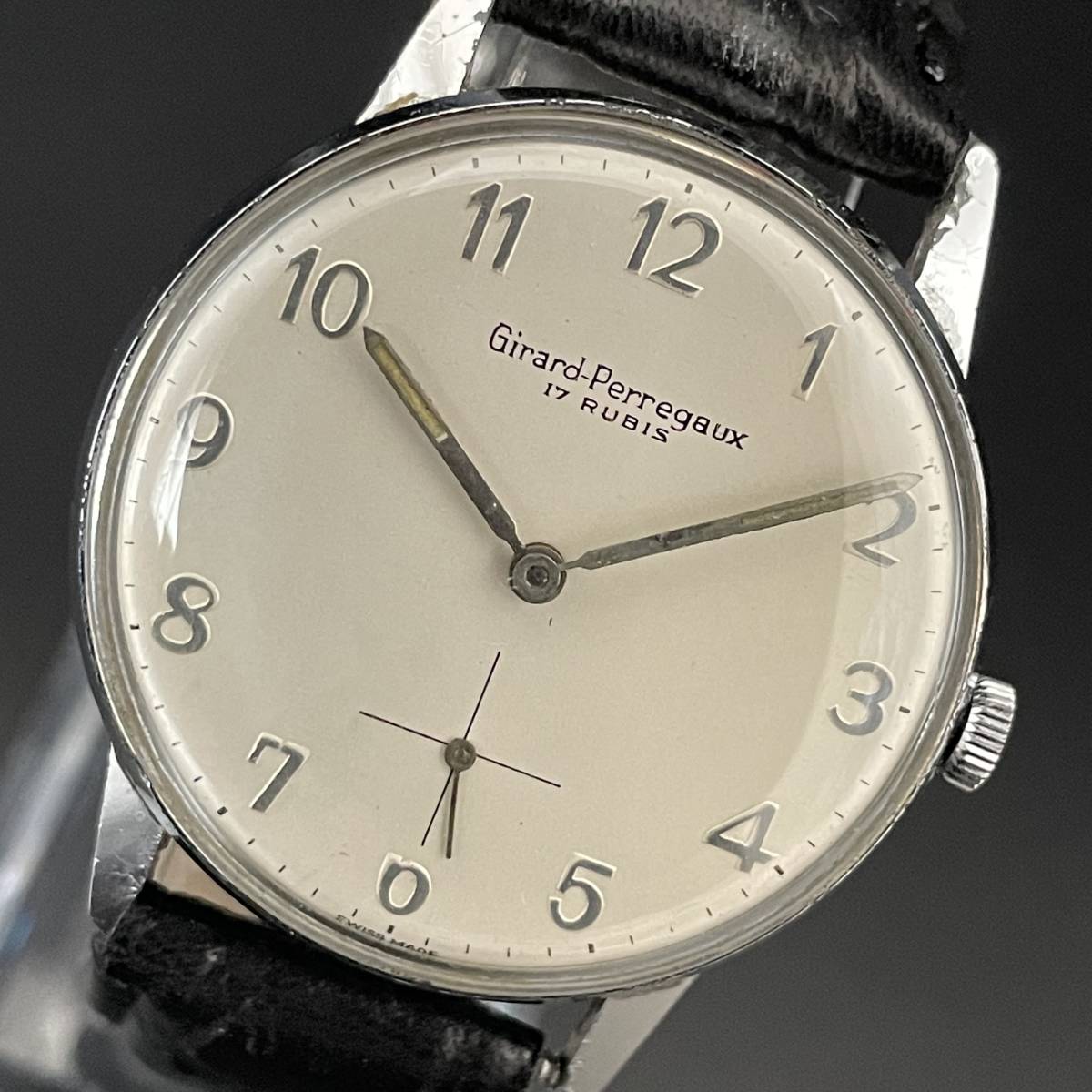 名品】ジラールペルゴ/Girard Perregaux/34㎜/1950's/シルバー/紳士