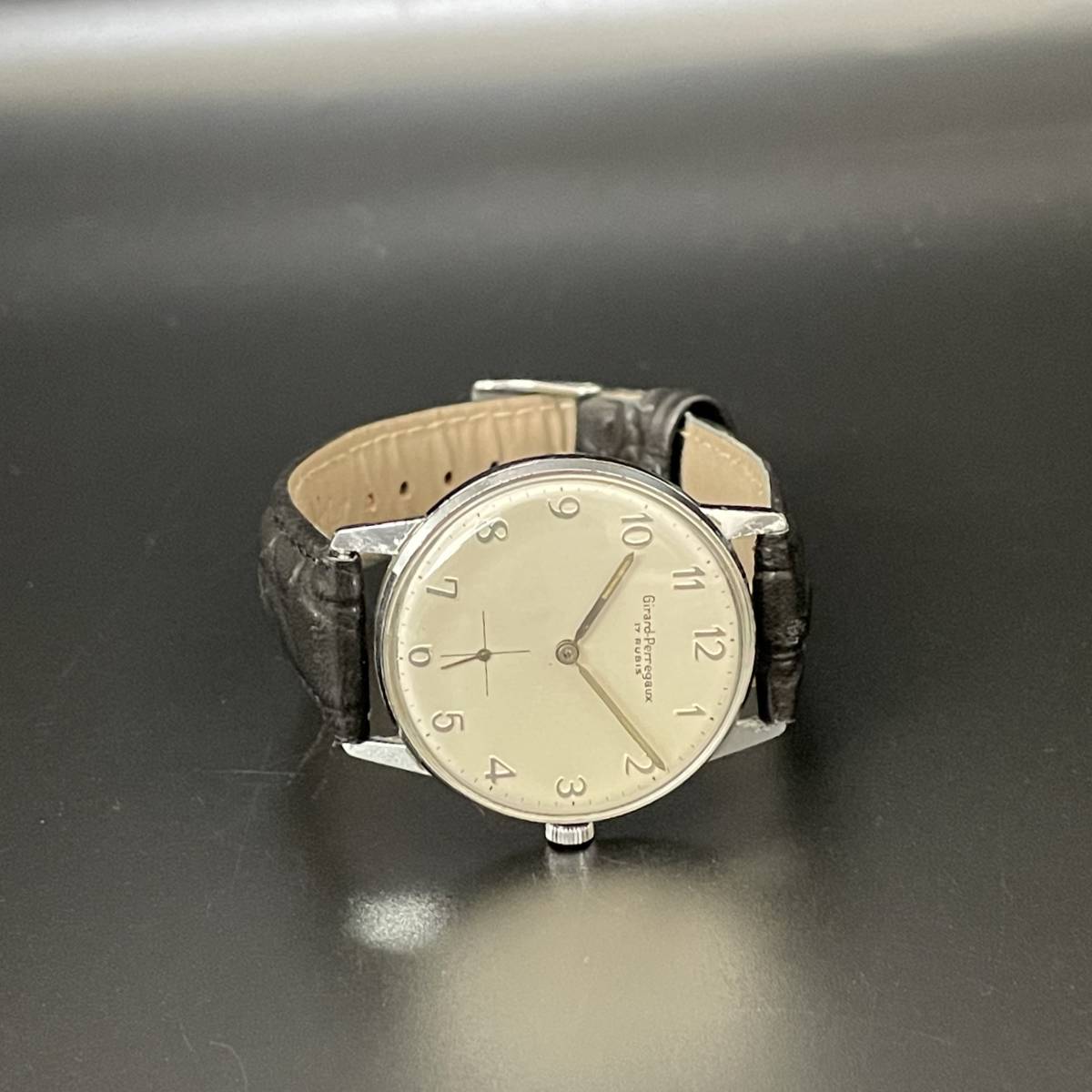 名品】ジラールペルゴ/Girard Perregaux/34㎜/1950's/シルバー/紳士