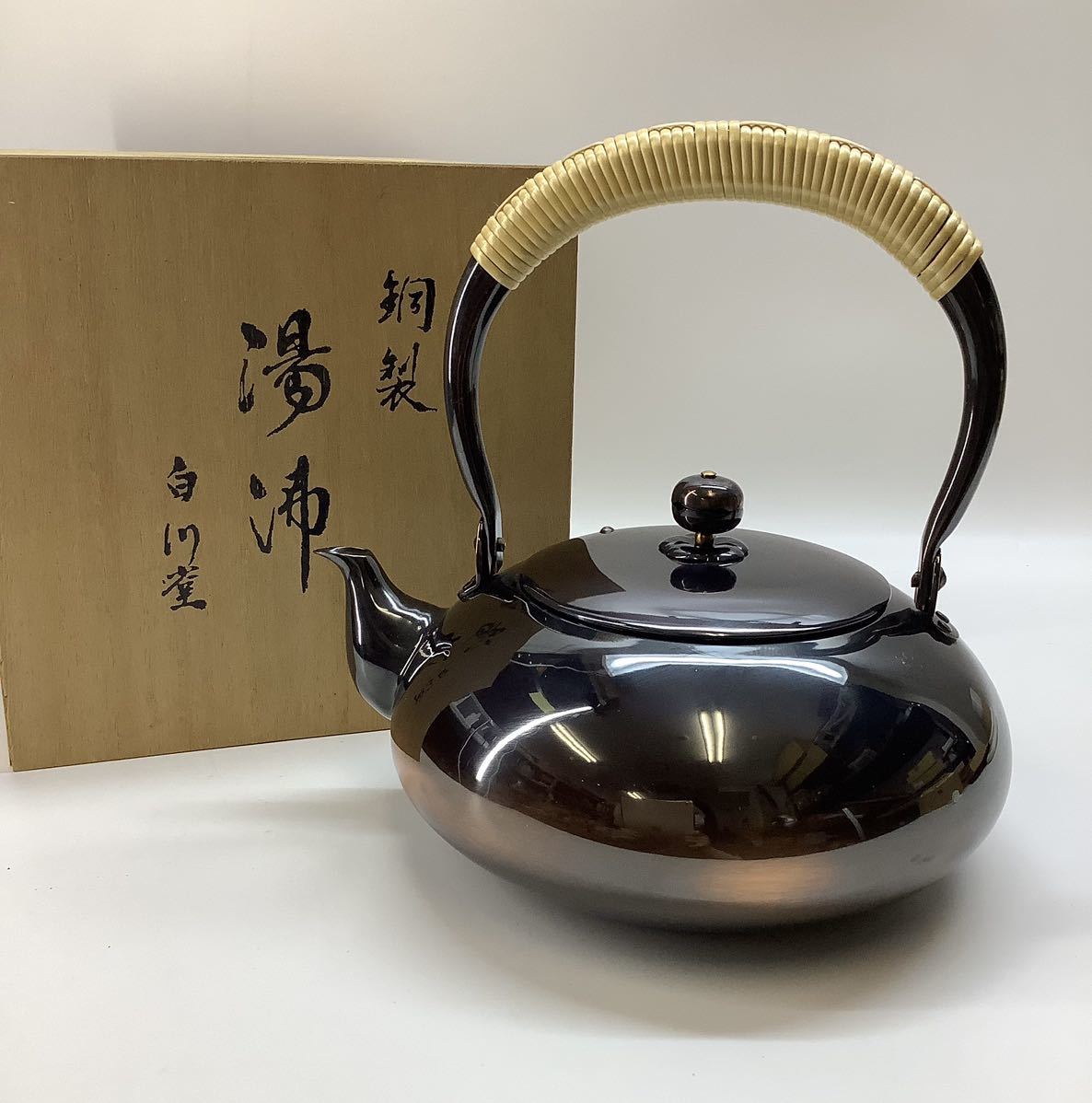 巧益造鎚目つちめ銀シルバー仕上げ急須やかん茶器茶道具 急須 D3165 銀