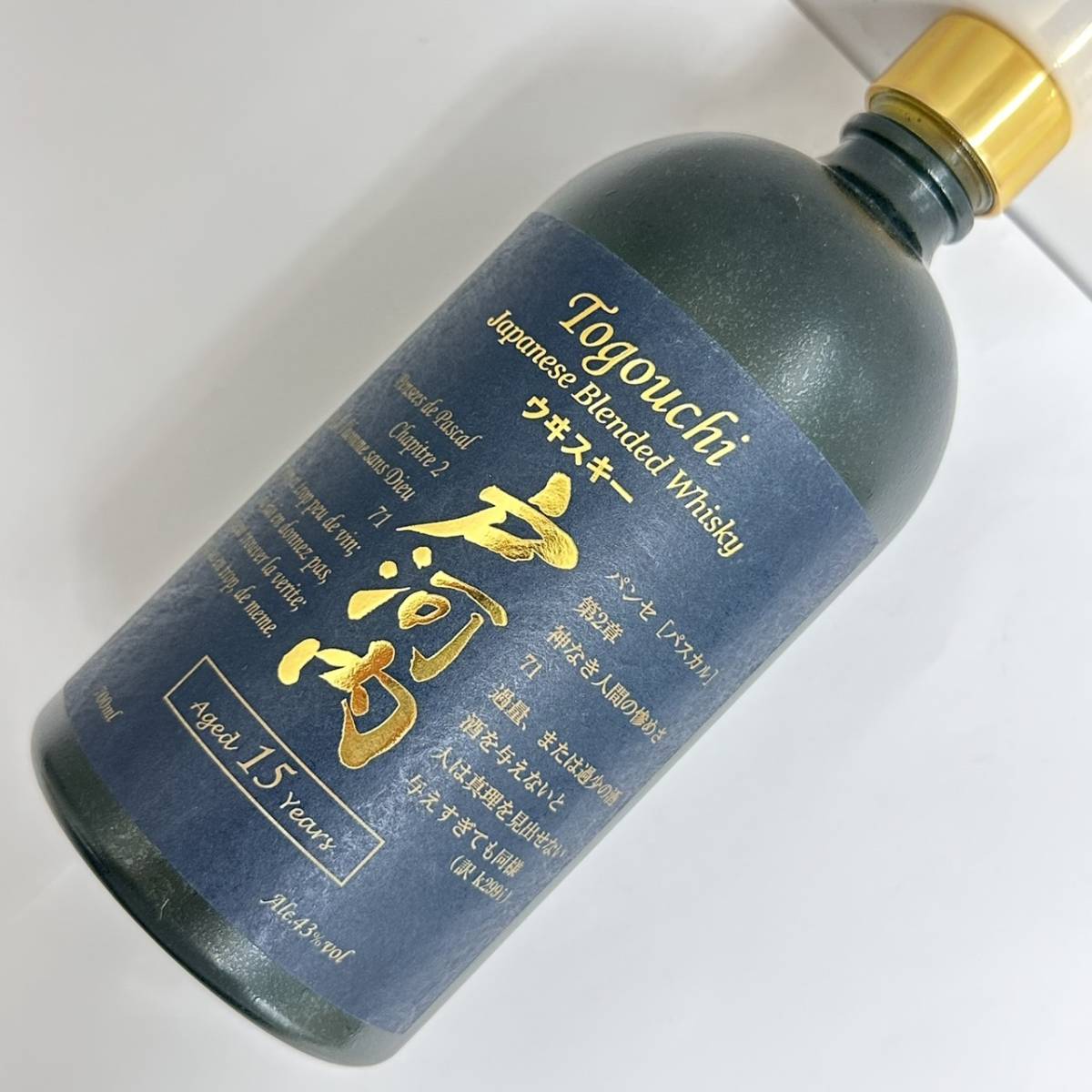 K 未開栓 戸河内 15年 ブレンドウイスキー モルトグレーン 700ml 43
