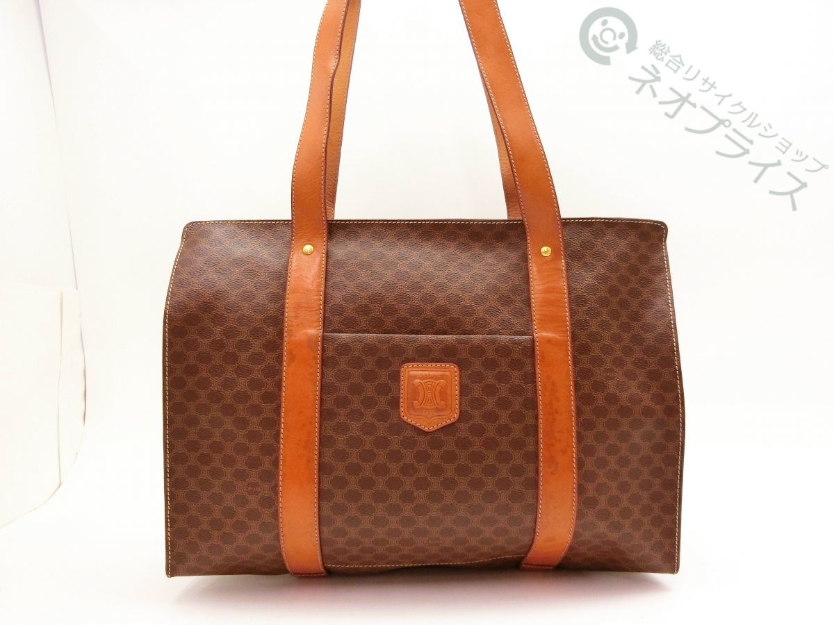 ◇S7729 CELINE セリーヌ マカダム柄 ブラゾン PVC × レザー ◇S7729 CELINE セリーヌ マカダム柄 ブラゾン PVC × レザー