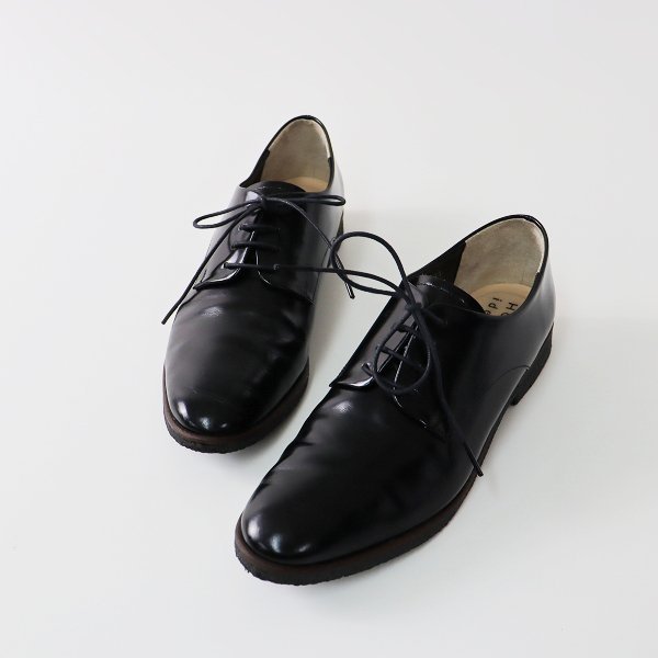 MARGARET HOWELL idea マーガレットハウエルアイデア レザーレースアップシューズ 23.5cm/ブラック【2400013439442】