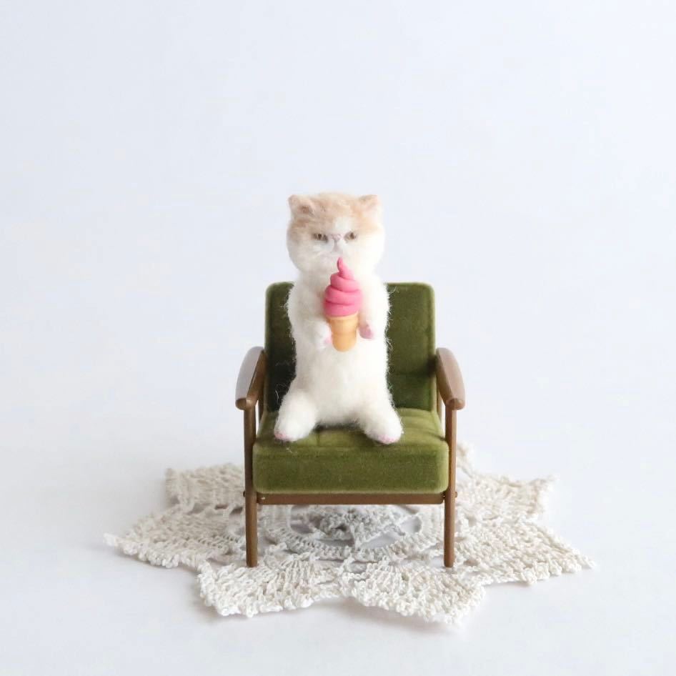 専用】羊毛フェルト猫 リアル猫ちゃん ハンドメイドcats felt 専用