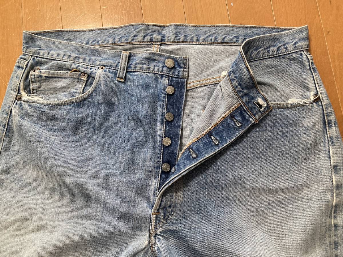 ☆ビンテージ Levis リーバイス 501 66前期 デニムパンツ シングル 赤  