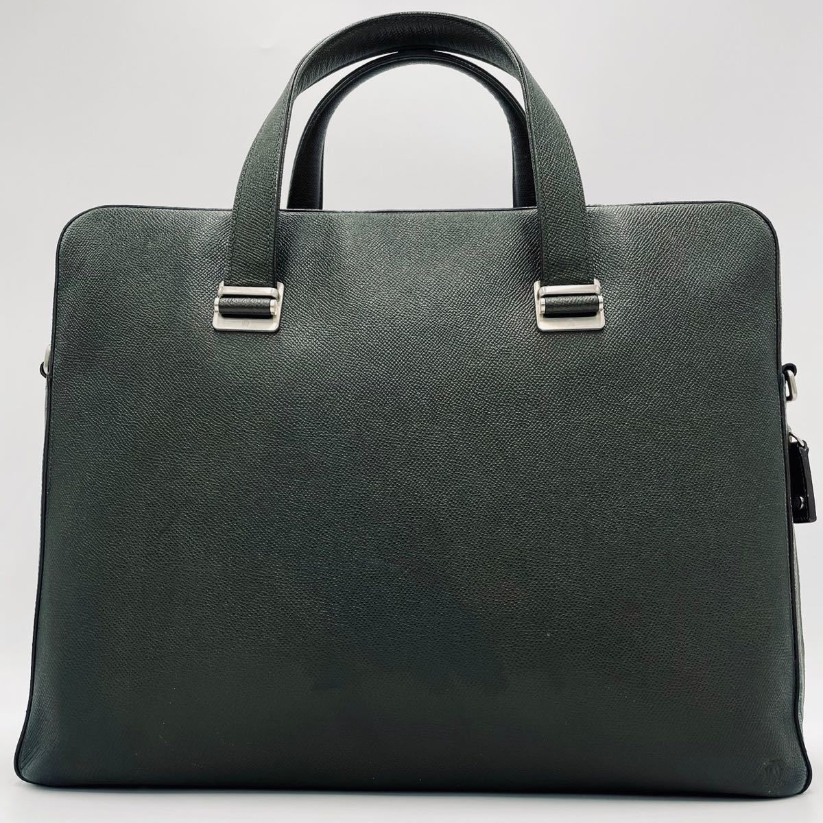 1円 美品 dunhill ダンヒル メンズ ビジネスバッグ ブリーフケース 
