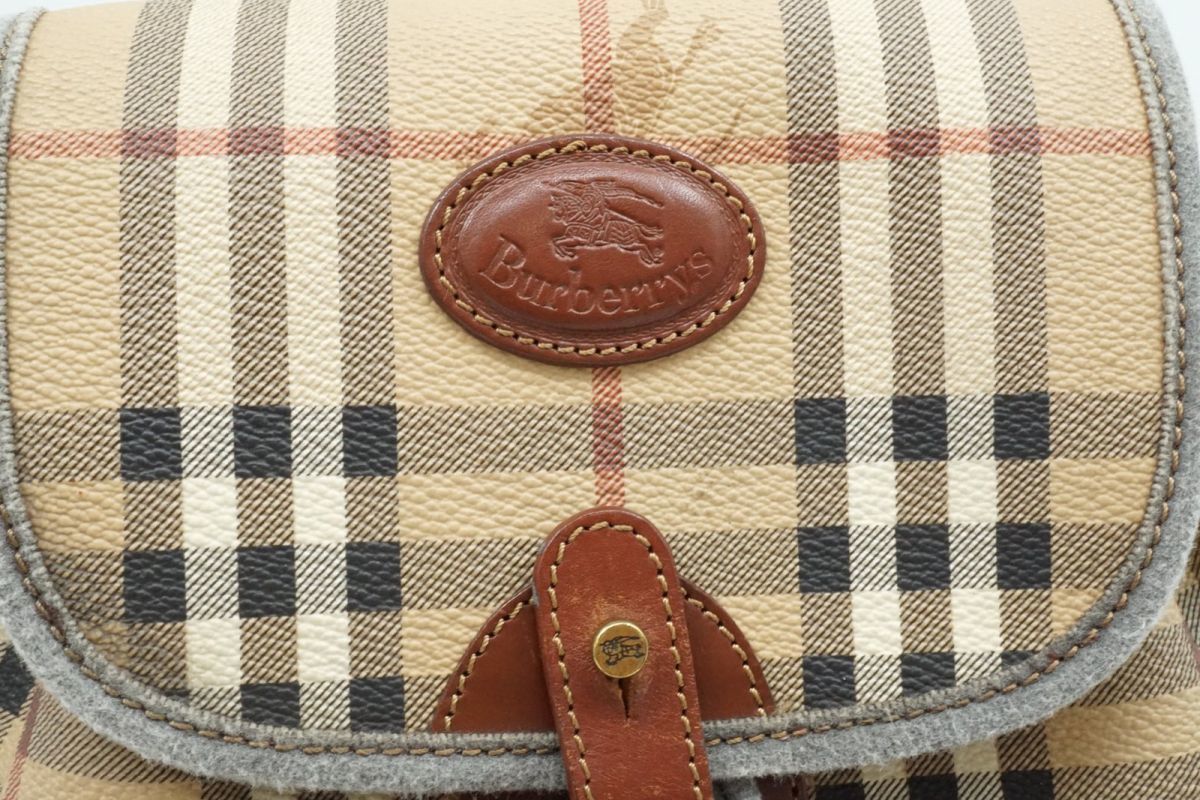 1円〜 バーバリー ヴィンテージ ノバチェック ミニ バックパック  