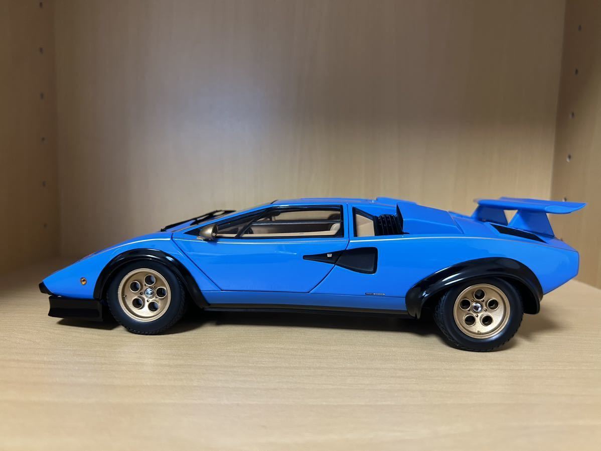 京商 1/18 ランボルギーニカウンタック LP500S ブルー ウォルター