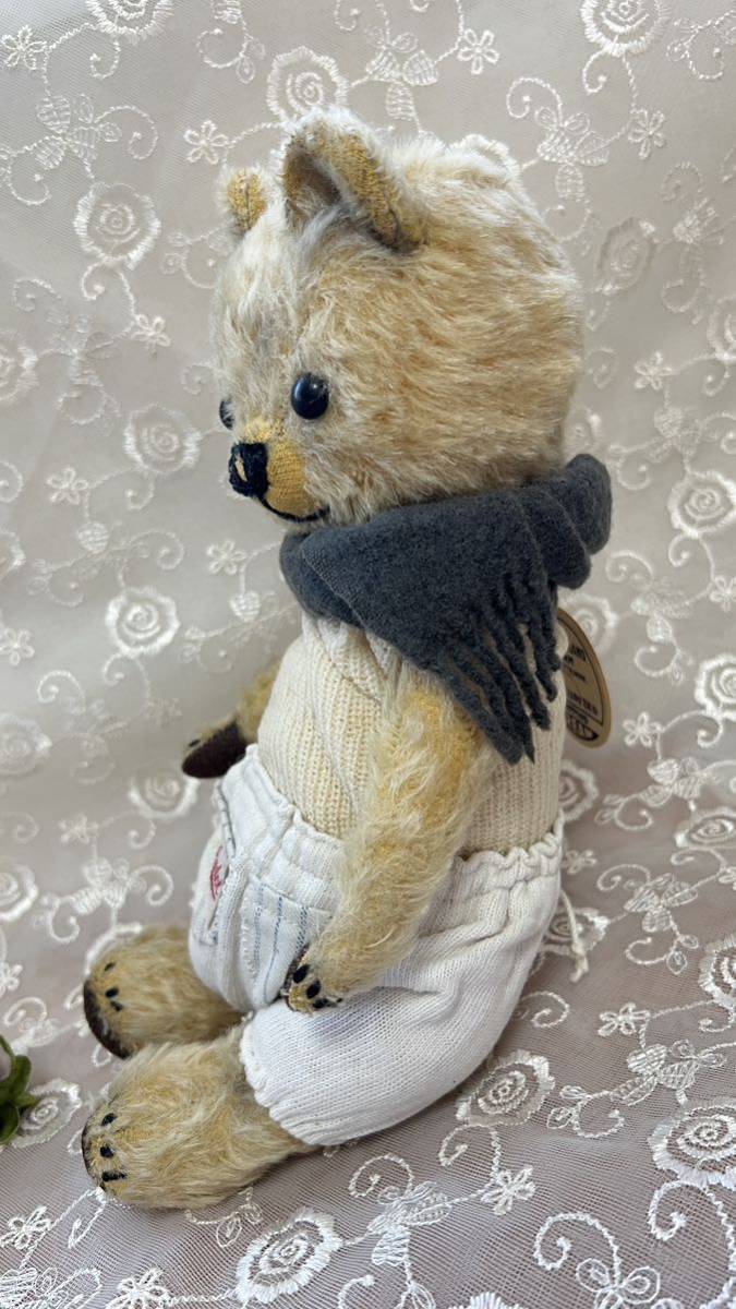 テディベア アーティストベア ぬいぐるみ 海外 作家 17cm 閉まり