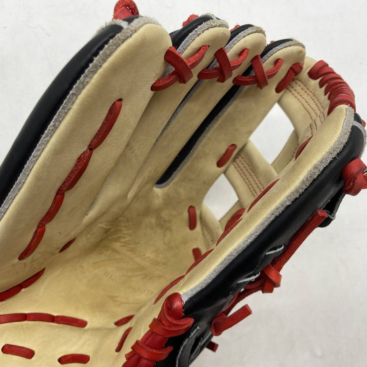 19060)□【1円スタート】mizuno pro 軟式野球グローブ 左投げ 佐藤輝明