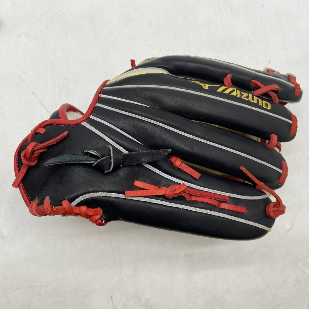 19060)□【1円スタート】mizuno pro 軟式野球グローブ 左投げ 佐藤輝明